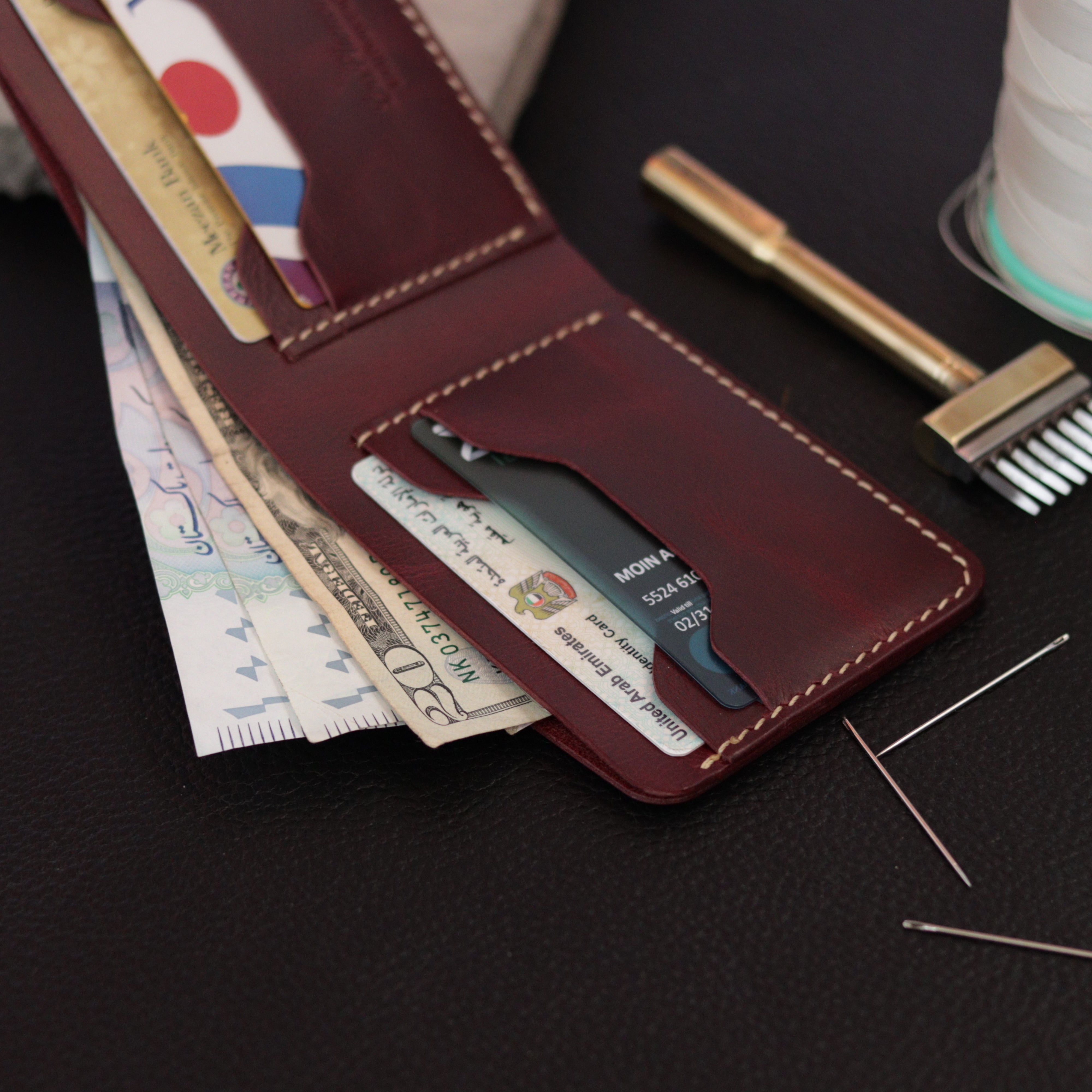 B1-BIFOLD LEATHER WALLET