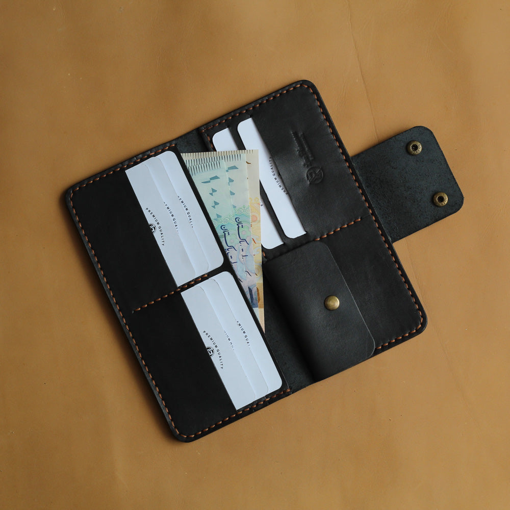 L1 LONG WALLET (JADE BLACK)
