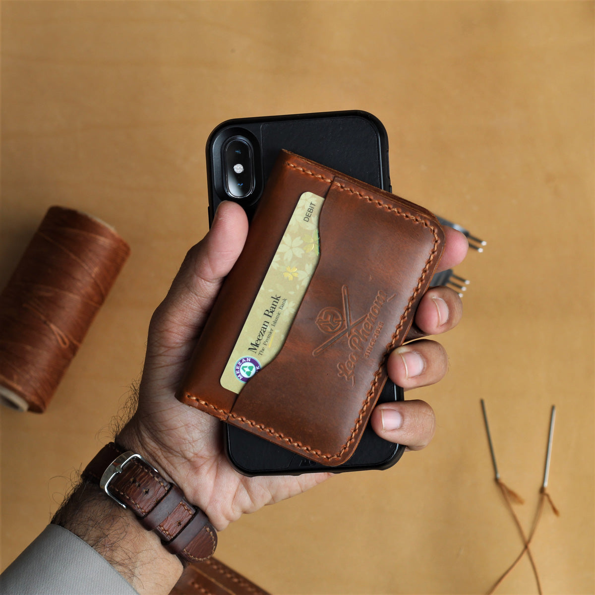 VB30-CARD WALLET (BROWN)