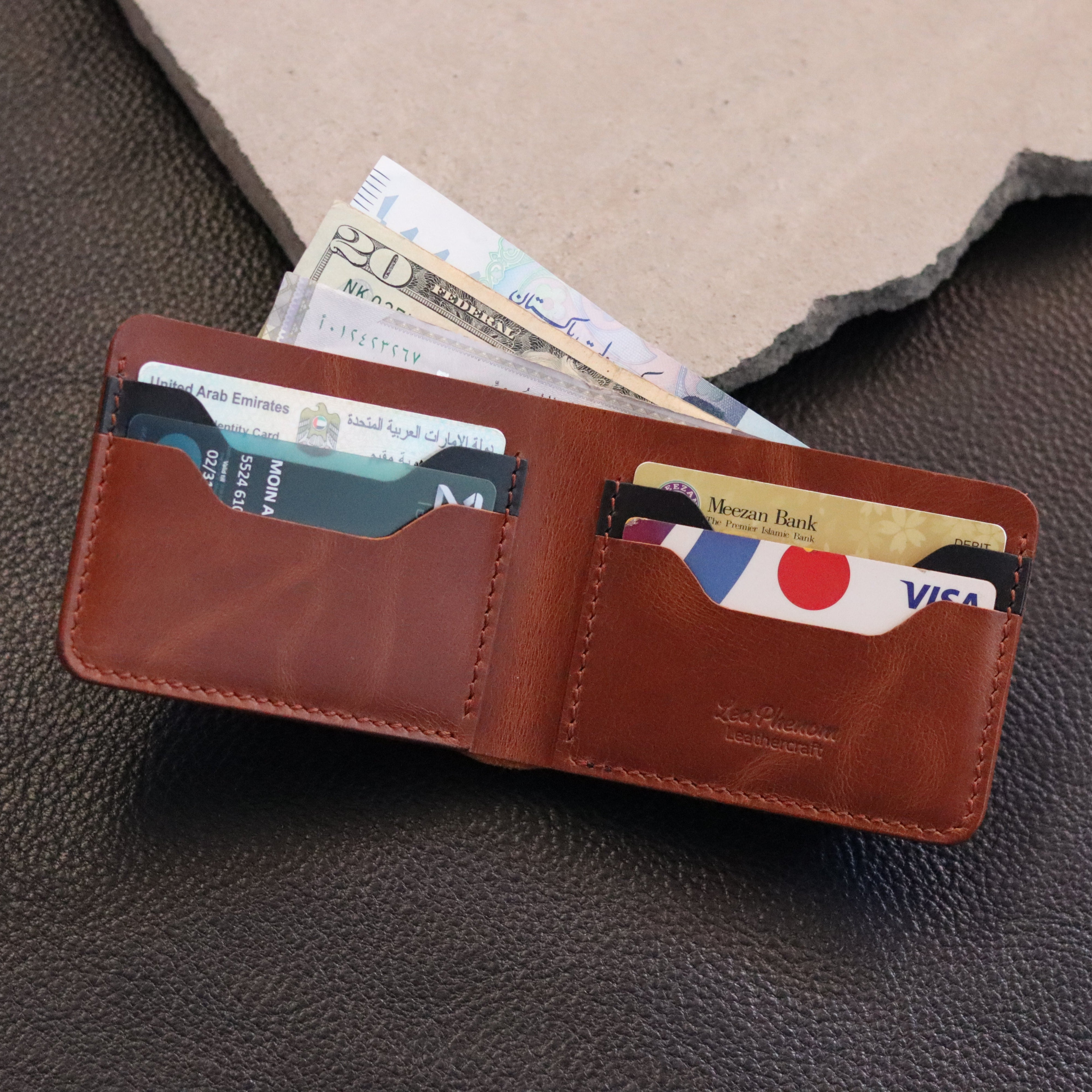 B1-BIFOLD LEATHER WALLET