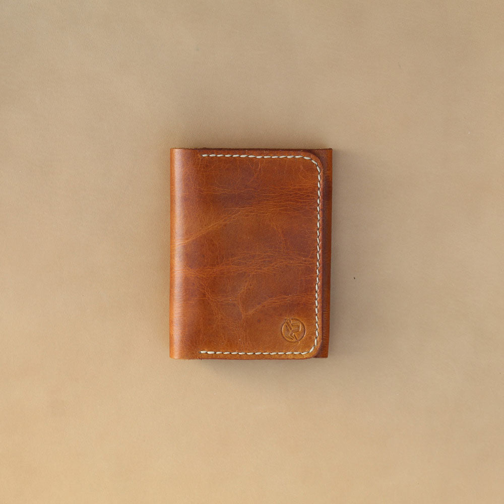 VB1-VERTICAL WALLET (DARK TAN)