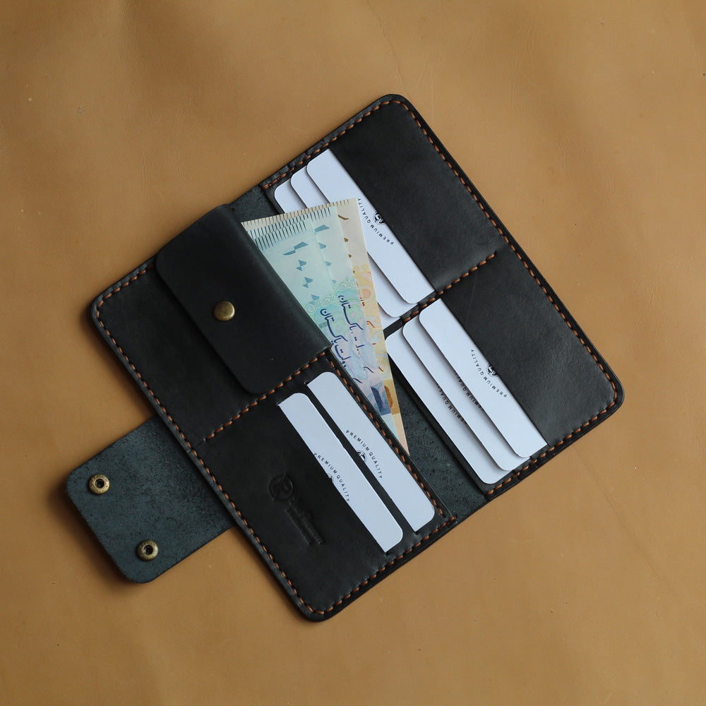 L1 LONG WALLET (JADE BLACK)