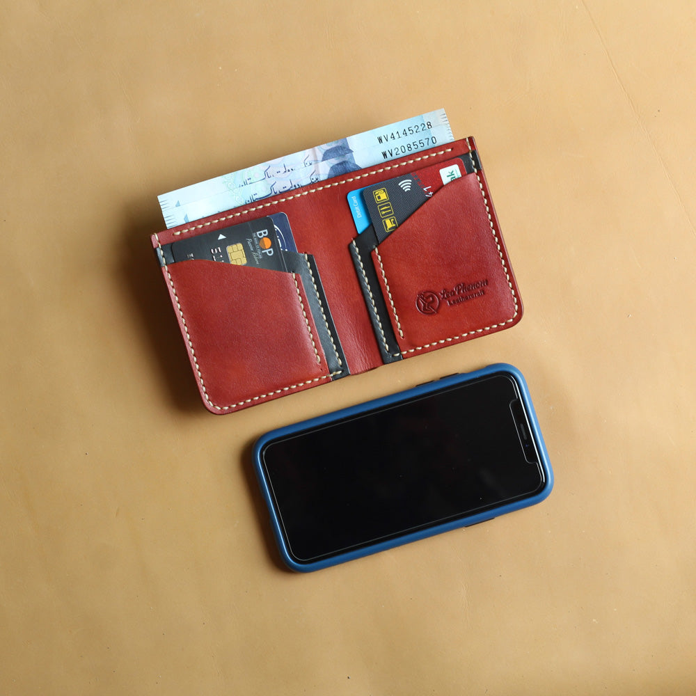 VB4-VERTICAL WALLET (MAROON)