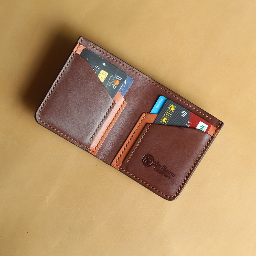 VB4-VERTICAL WALLET (BUCK BROWN)