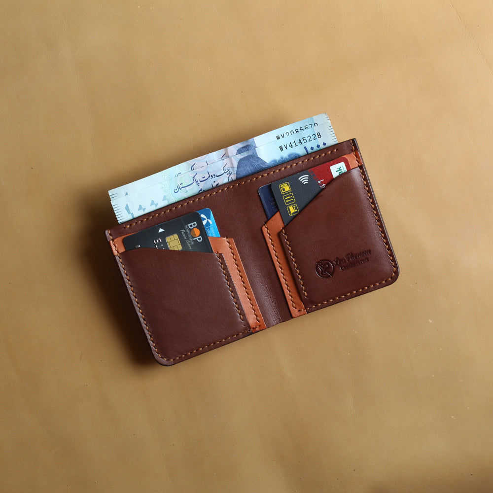 VB4-VERTICAL WALLET (BUCK BROWN)