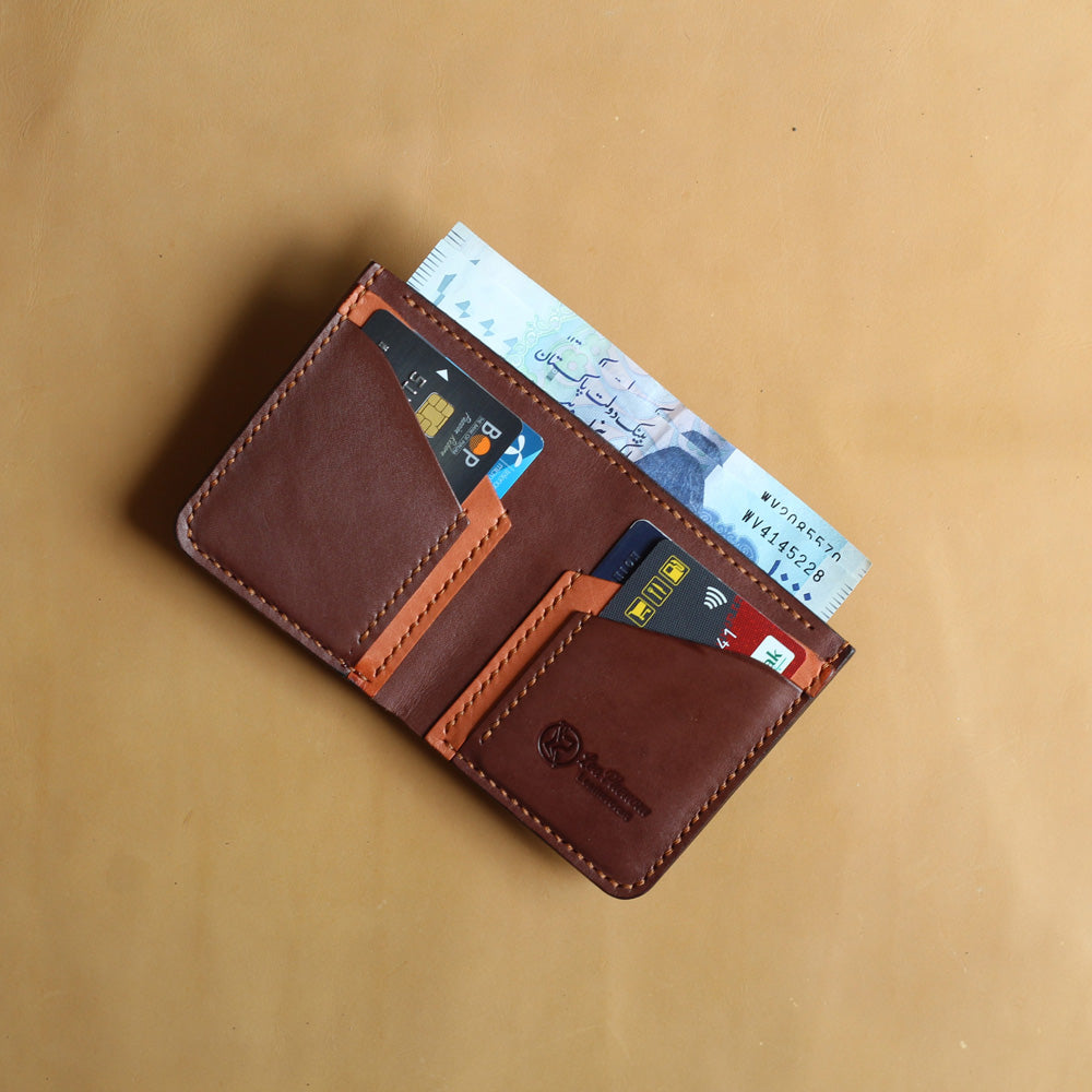 VB4-VERTICAL WALLET (BUCK BROWN)