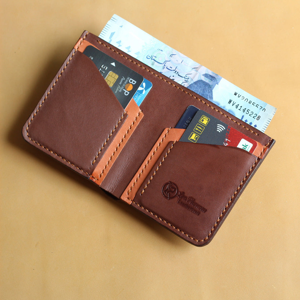 VB4-VERTICAL WALLET (BUCK BROWN)