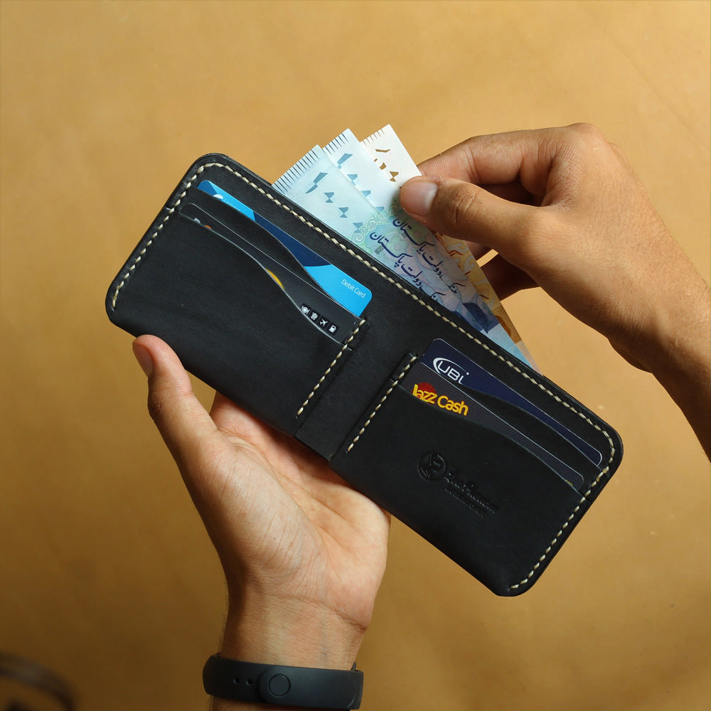 B5-BIFOLD WALLET (JADE BLACK)