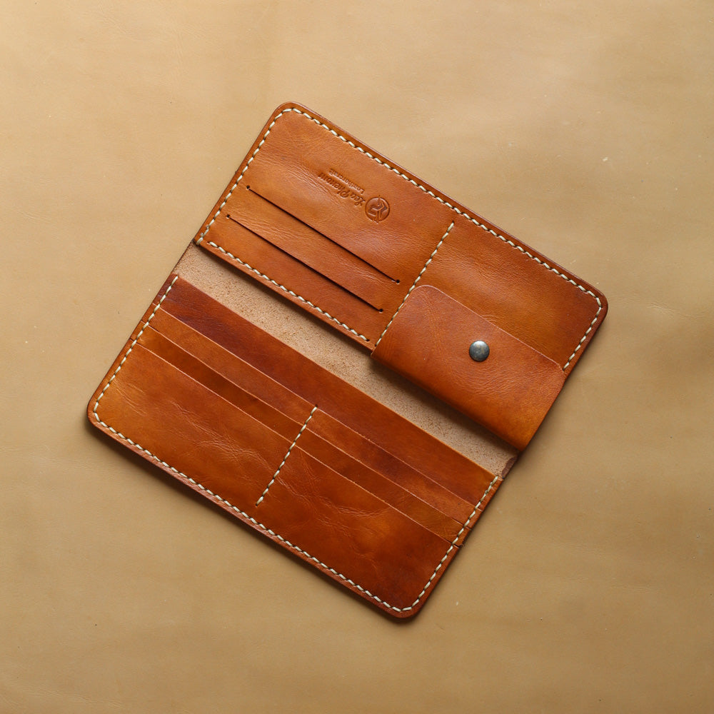 L1.5 LONG WALLET (DARK TAN)