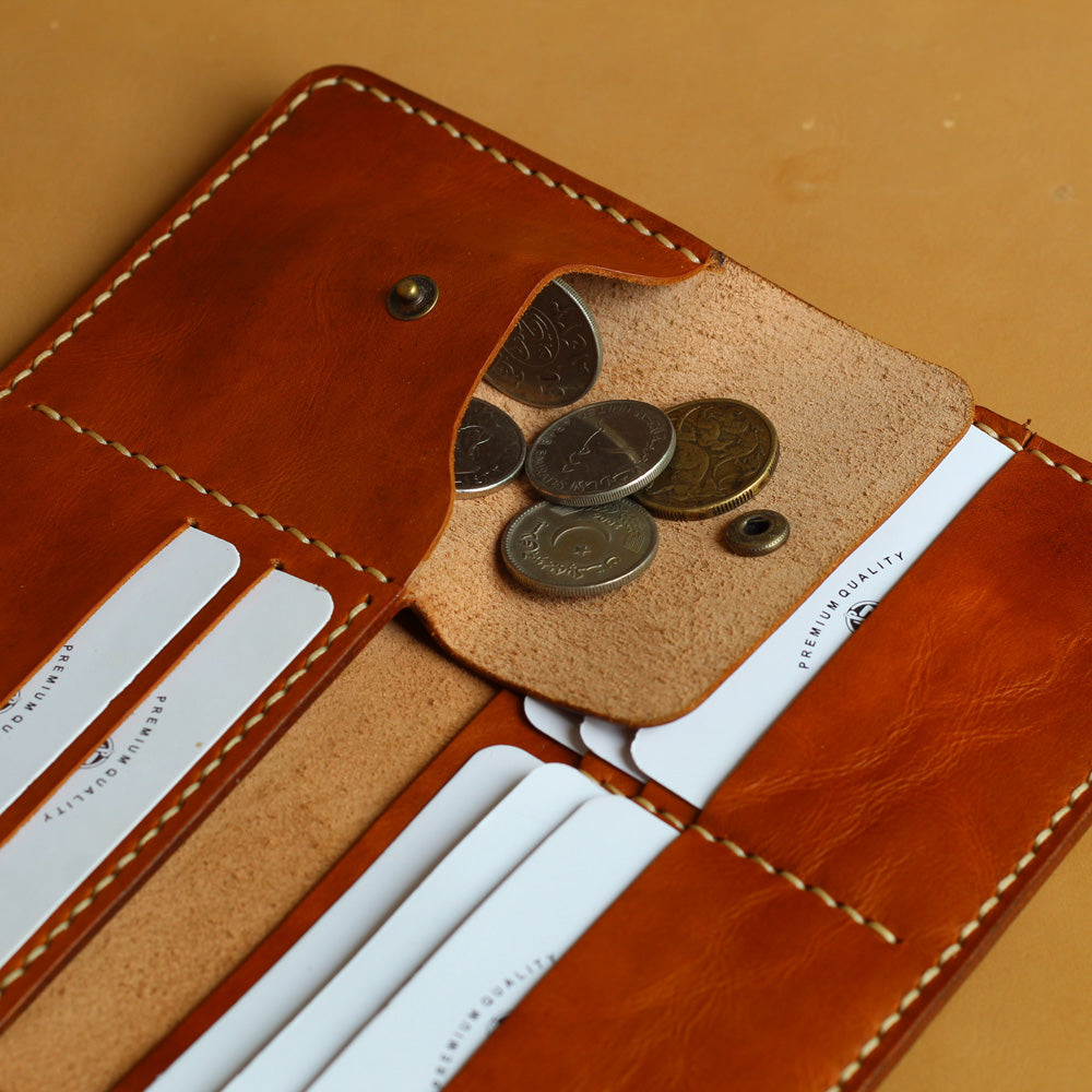 L1.5 LONG WALLET (DARK TAN)