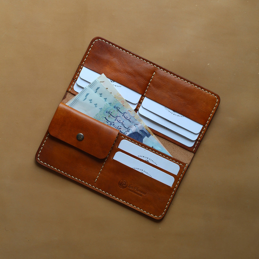 L1.5 LONG WALLET (DARK TAN)