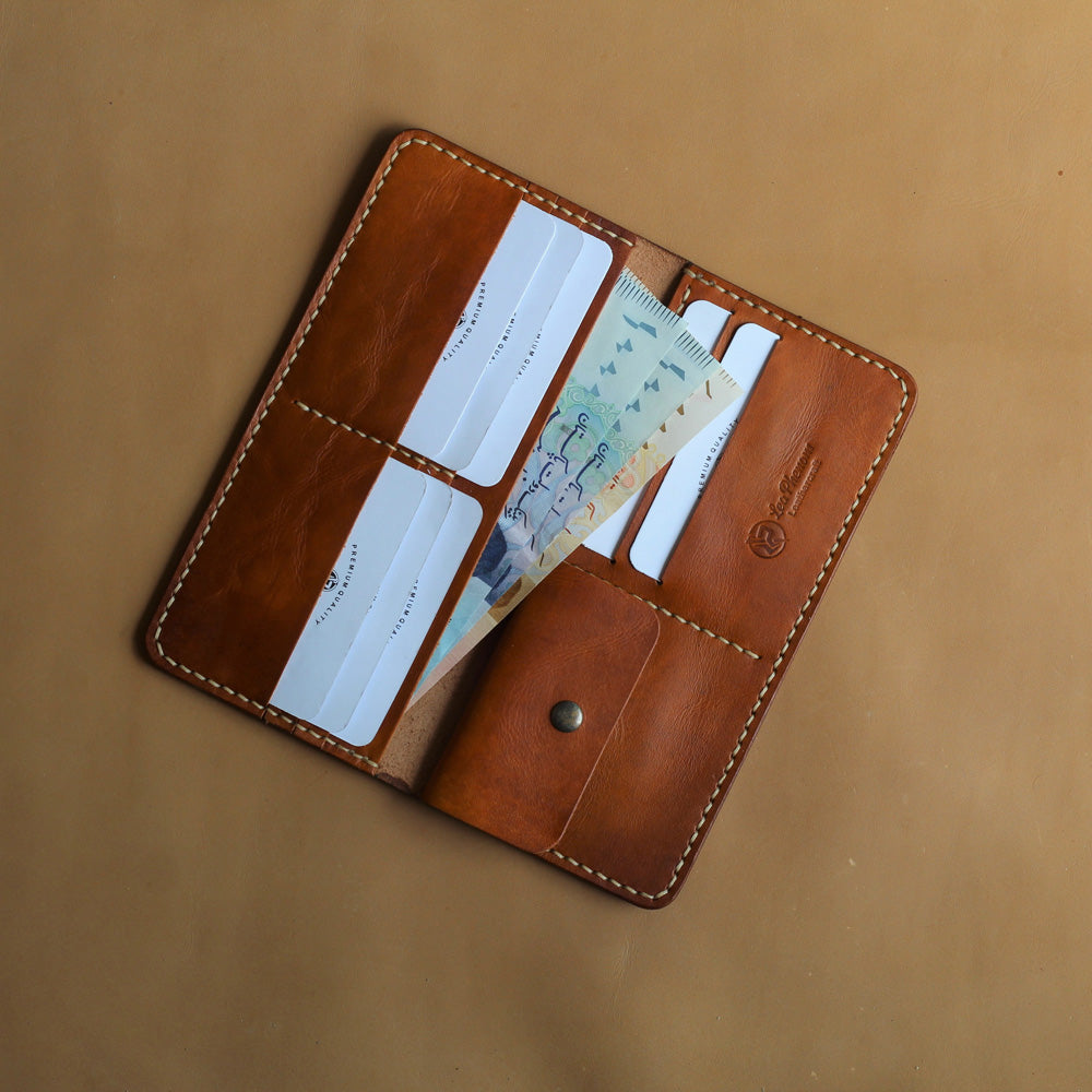 L1.5 LONG WALLET (DARK TAN)