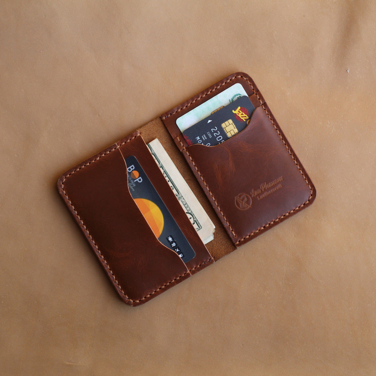 VB30-CARD WALLET (BROWN)