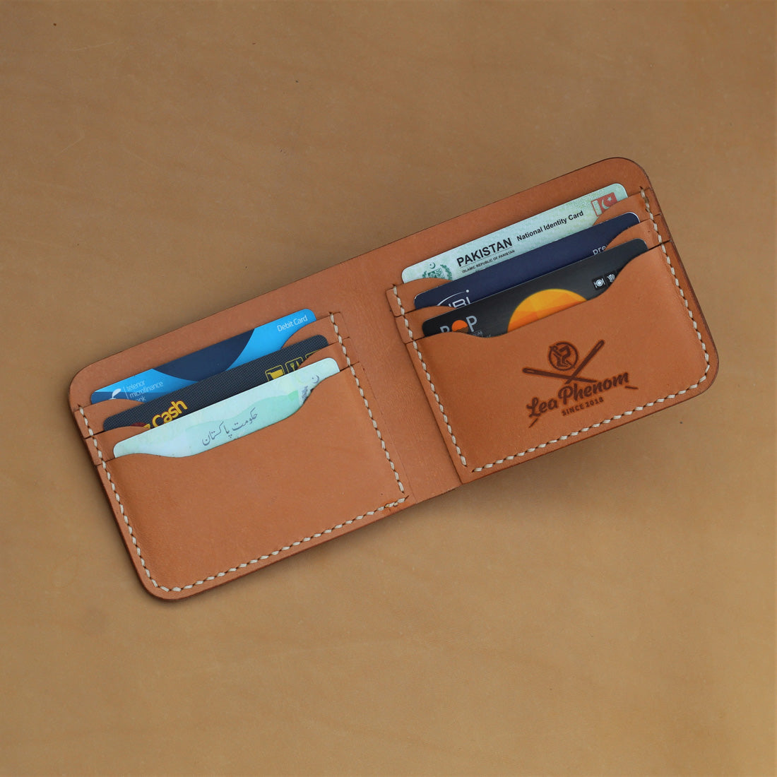 B6-BIFOLD WALLET (TAN)