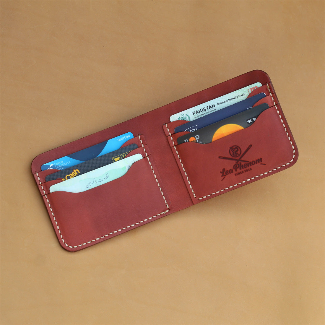 B6-BIFOLD WALLET (MAROON)