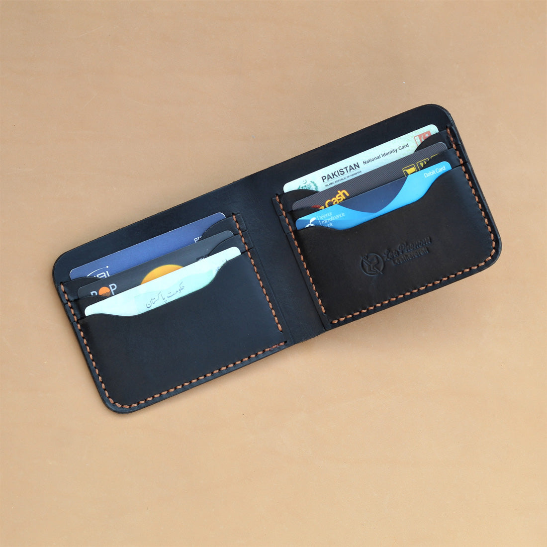 B6-BIFOLD WALLET (BLACK)